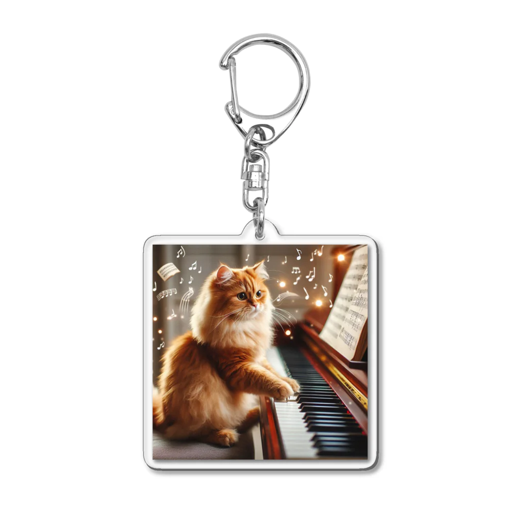 モンピパラダイスのネコ踏んじゃった🎵 Acrylic Key Chain