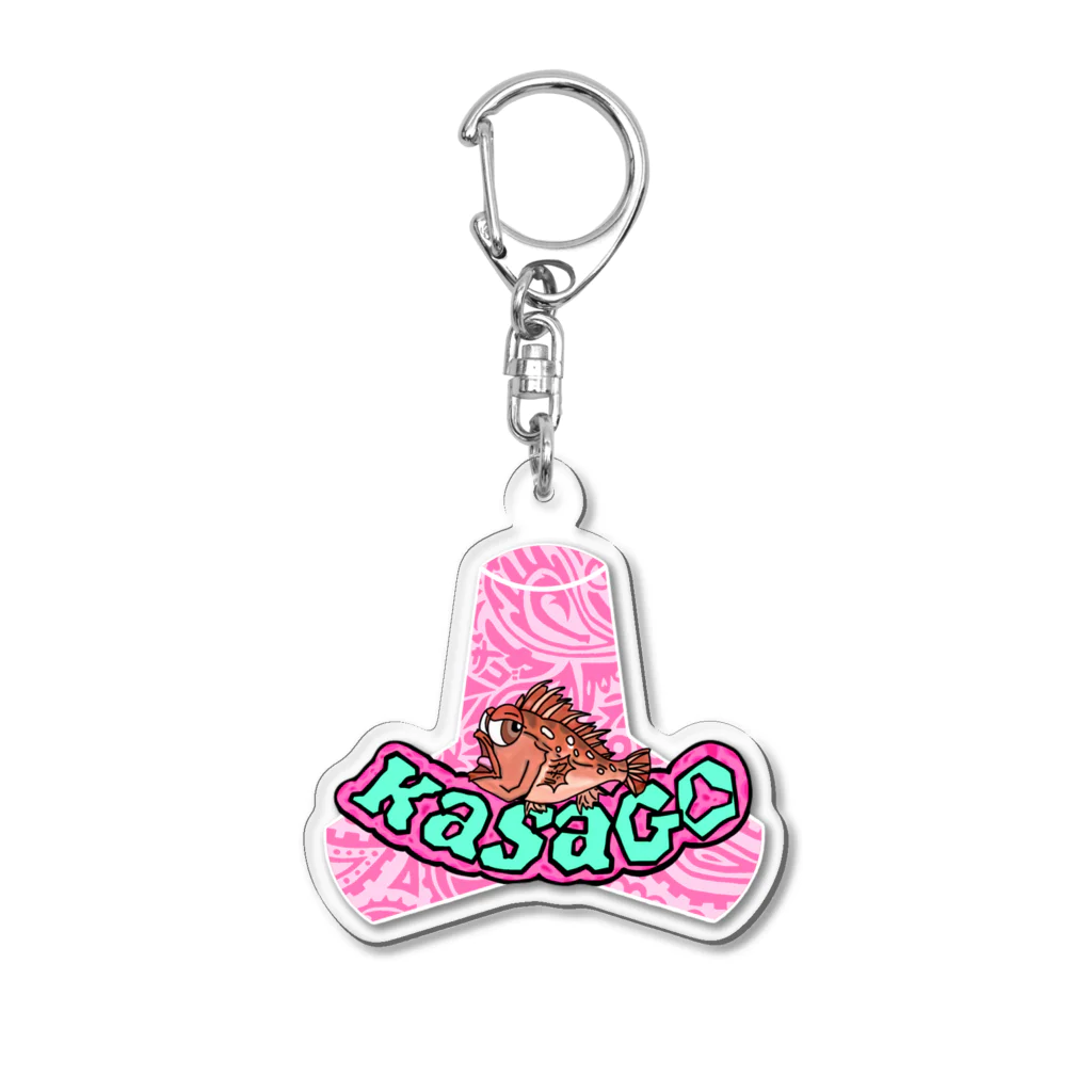 のののおさかなのテトラポットとちょっとチャラいカサゴ Acrylic Key Chain