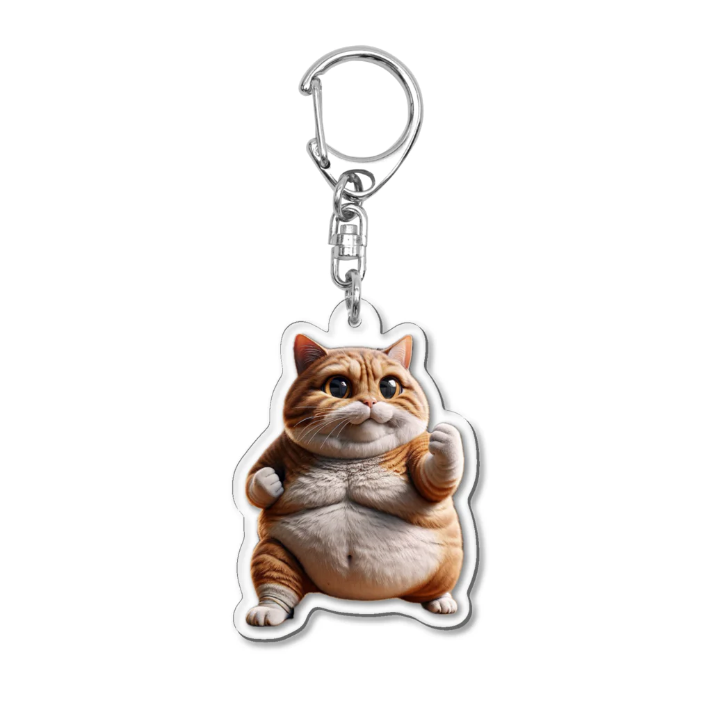 cat__ch2のやる気猫 Acrylic Key Chain