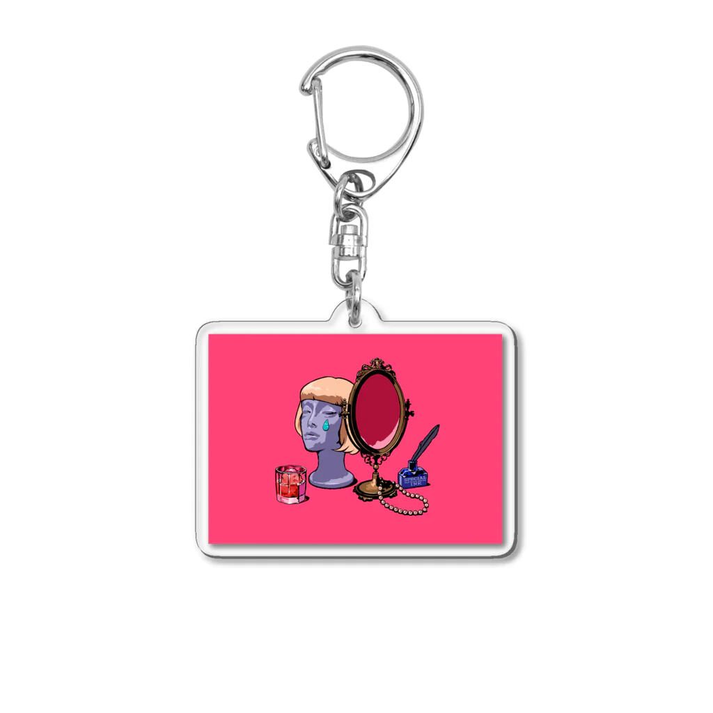 ときどきサボタージュのA Life of A City Girl Acrylic Key Chain