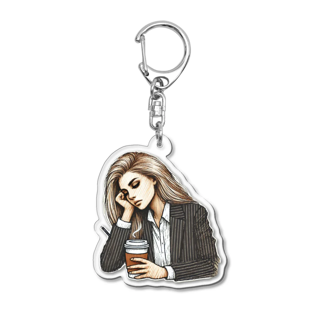 ETOWA_TOWAのDaydreaming Desk Diva Acrylic Key Chain