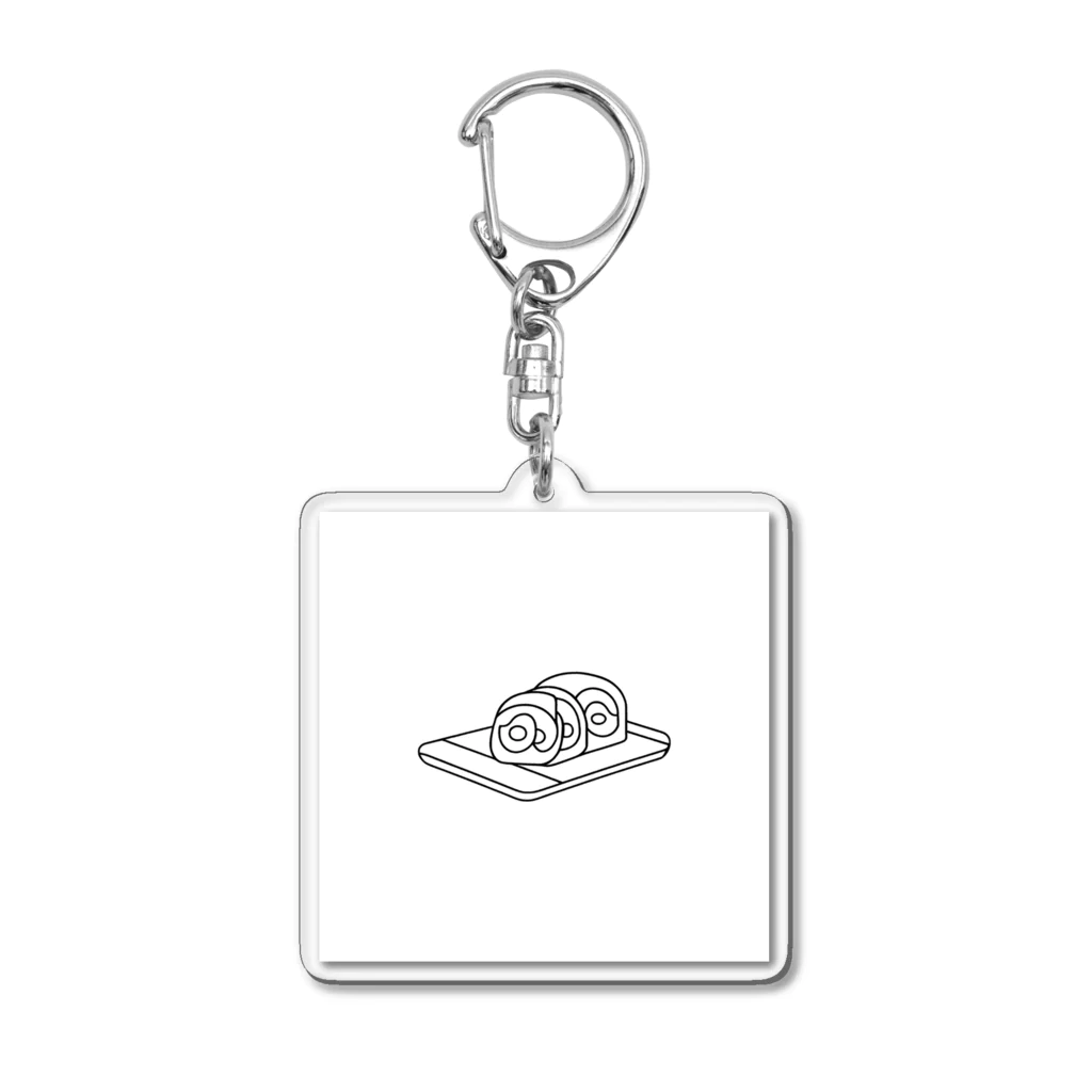 8890のラインアート　寿司 Acrylic Key Chain