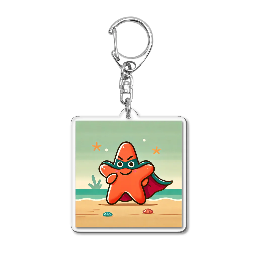 海の幸のヒトデヴィラン Acrylic Key Chain