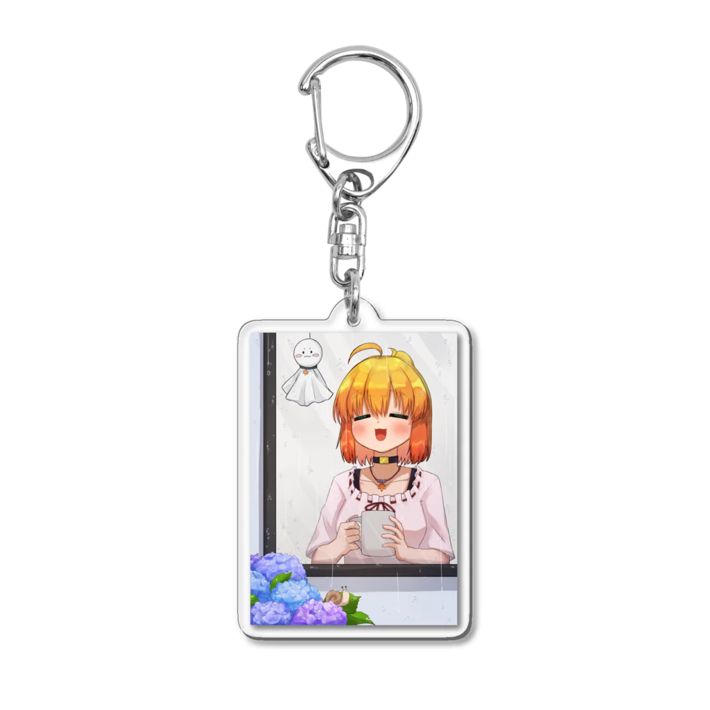 物販の梅雨明け待ち Acrylic Key Chain