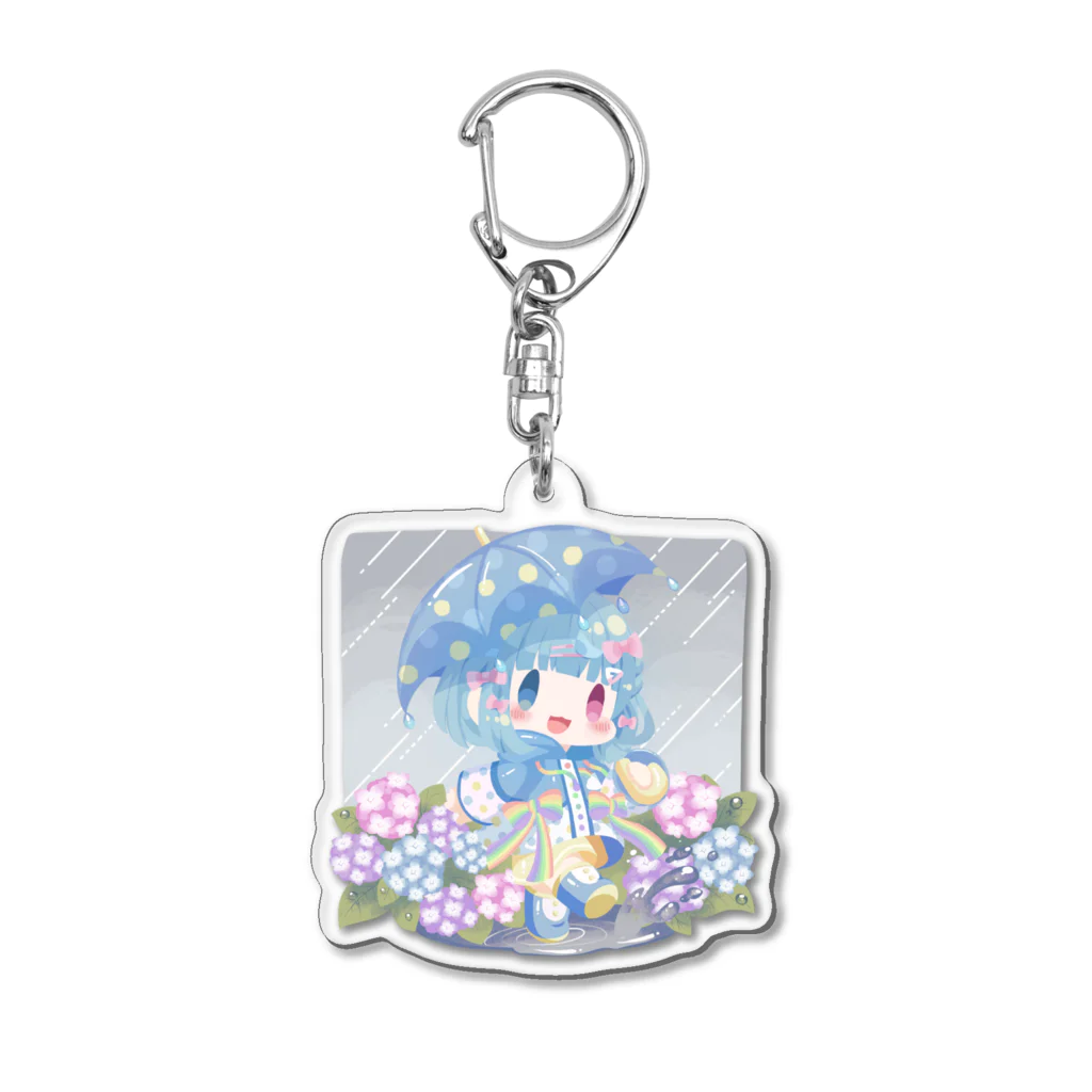 あやこ熊猫/ぱんだVTuberの梅雨のグッズ Acrylic Key Chain