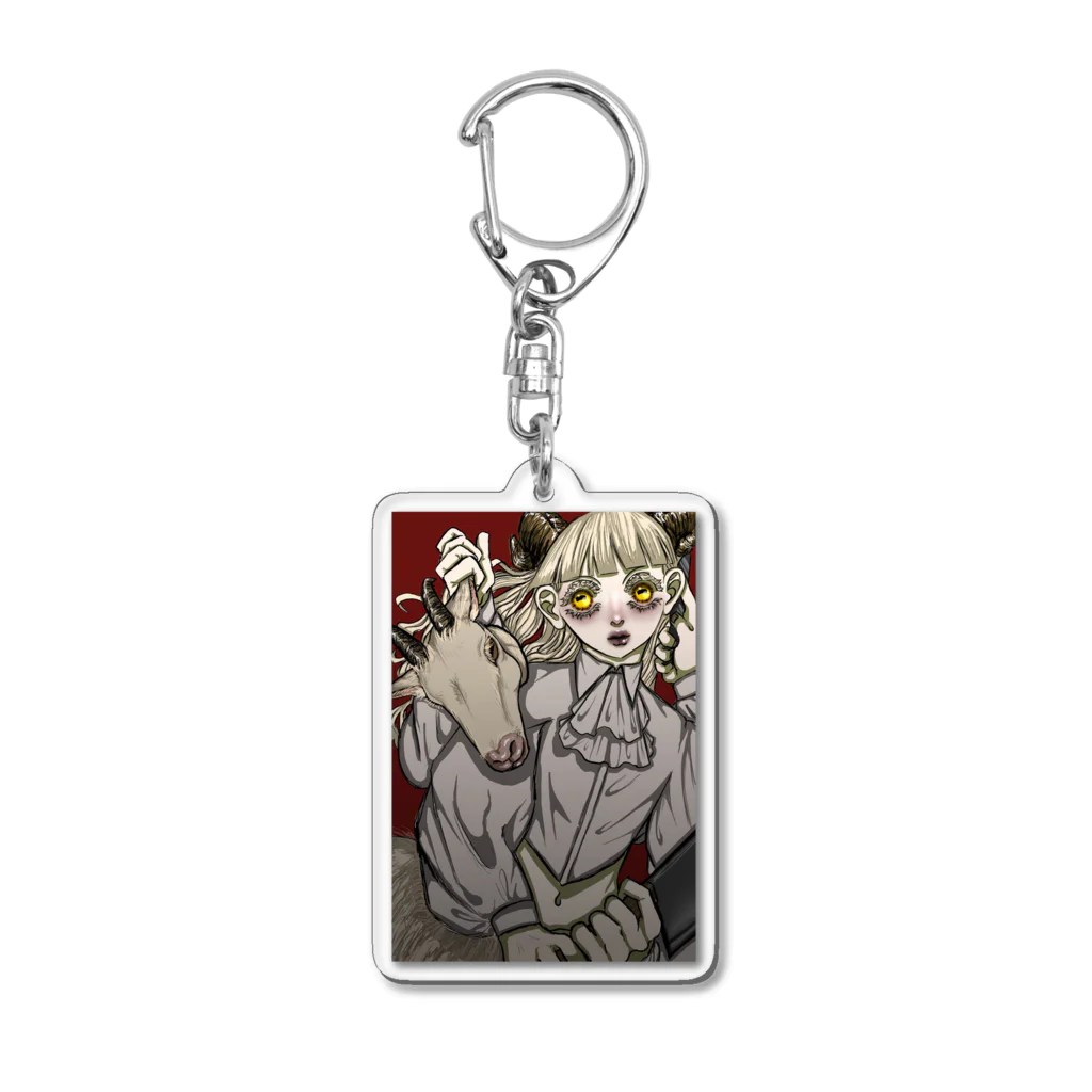 胃薬の半山羊の異形ﾁｬﾝ Acrylic Key Chain