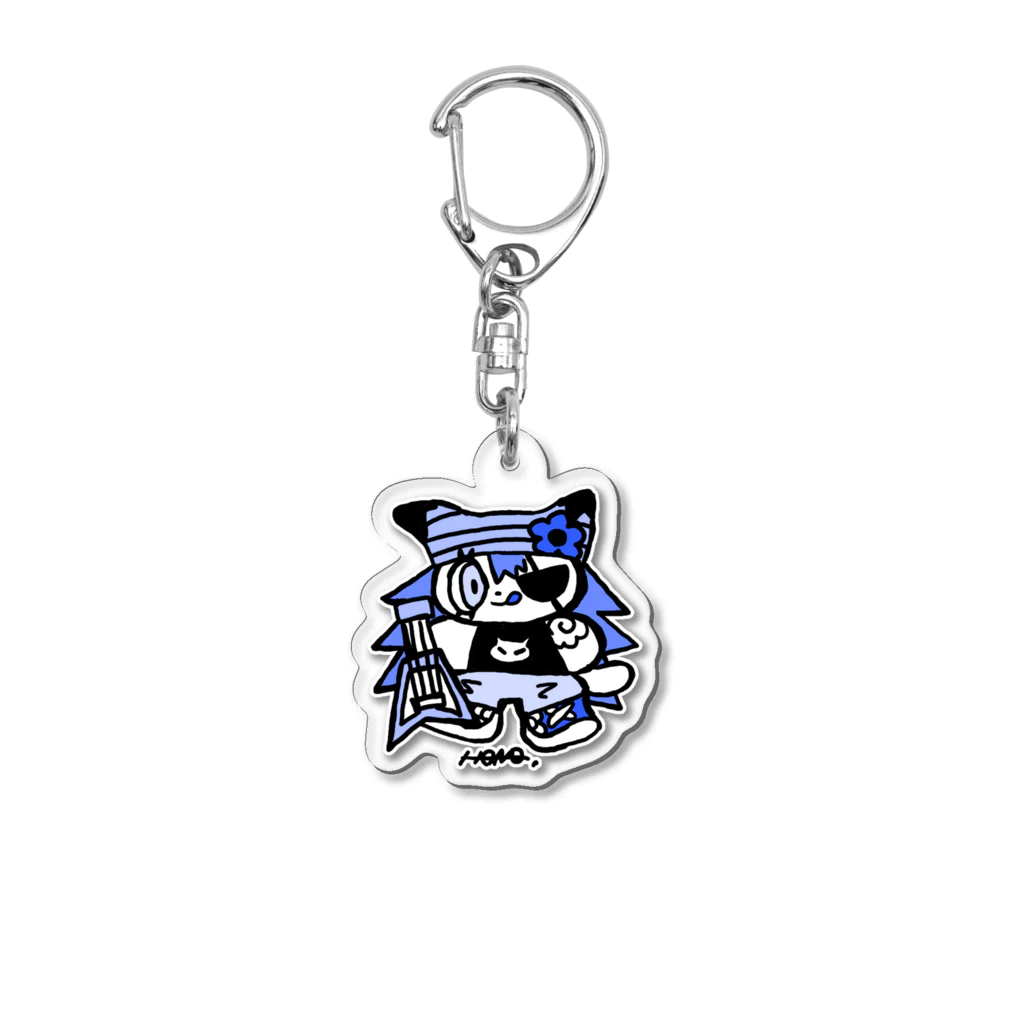 HoNyonのROCK CAT アクリルキーホルダー