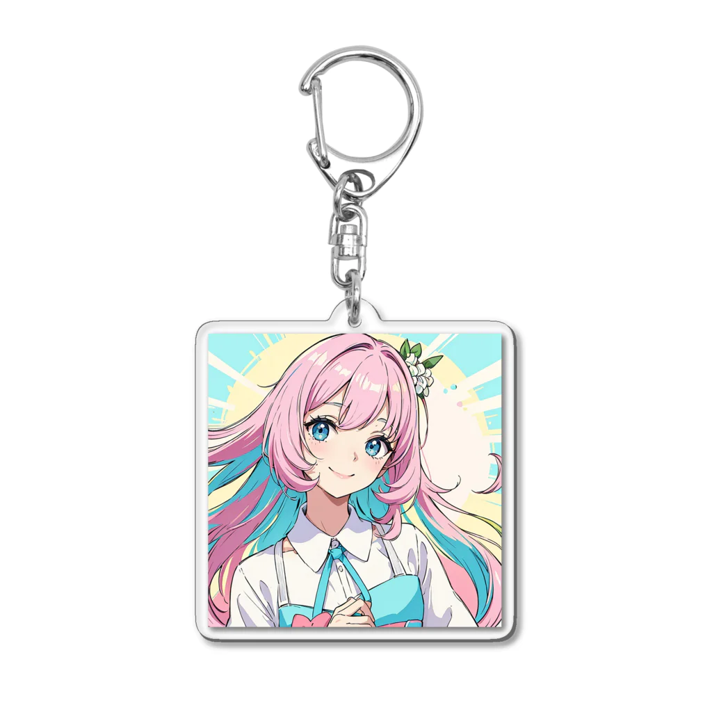 yozoraniyumeoの魔法エクステ少女 Acrylic Key Chain