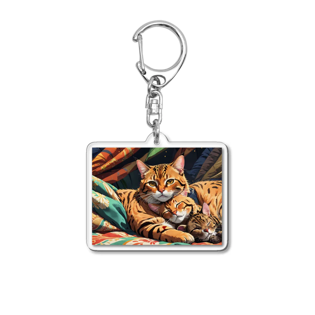 ねむねこのお店のおやすみねこ Acrylic Key Chain