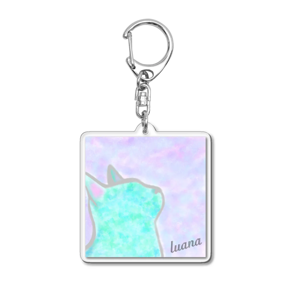 保護猫シェルター「ルアナ」のルアナ Acrylic Key Chain