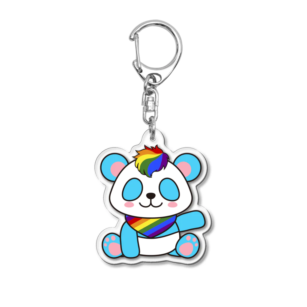 🏳️‍⚧️ 7oofのにじいろパンダ Acrylic Key Chain