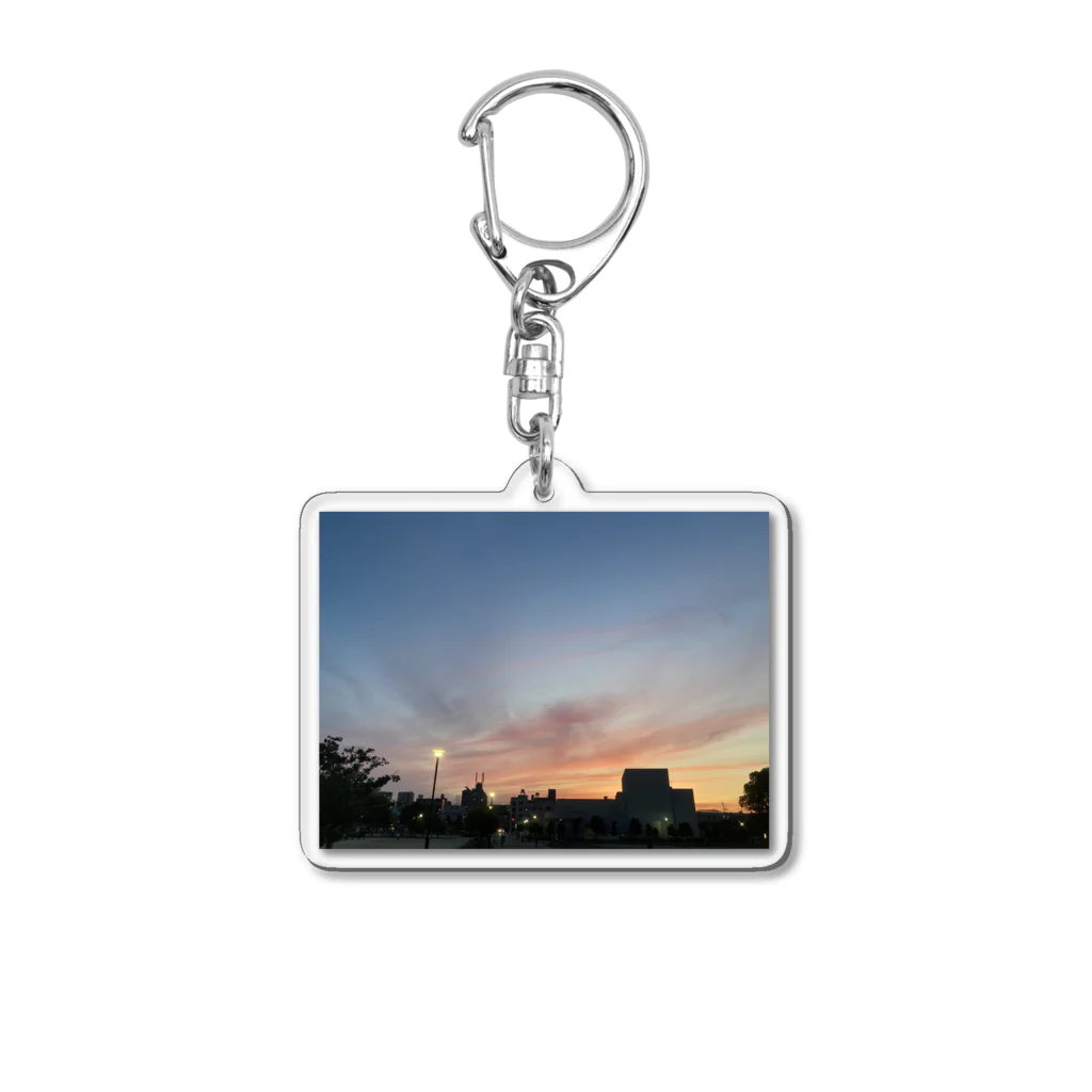 さちの部屋のとある日の夕焼け Acrylic Key Chain