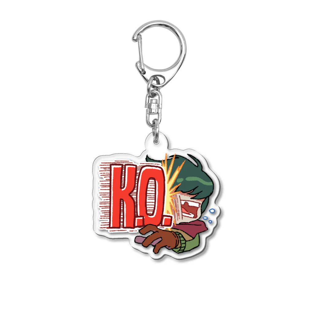 超水道のghostpiaいろいろスタンプ - K.O. Acrylic Key Chain