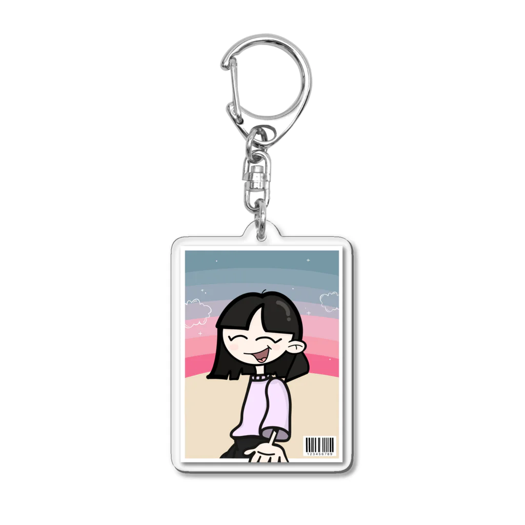 ねぎとろ直売所の優しいあの子 Acrylic Key Chain