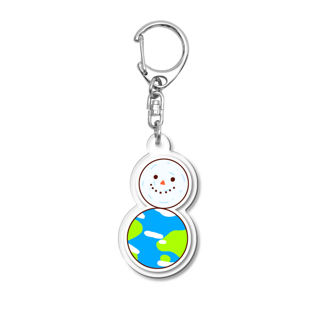 成長できない度数分布(ドットぷろっと)のあすだるまくん Acrylic Key Chain