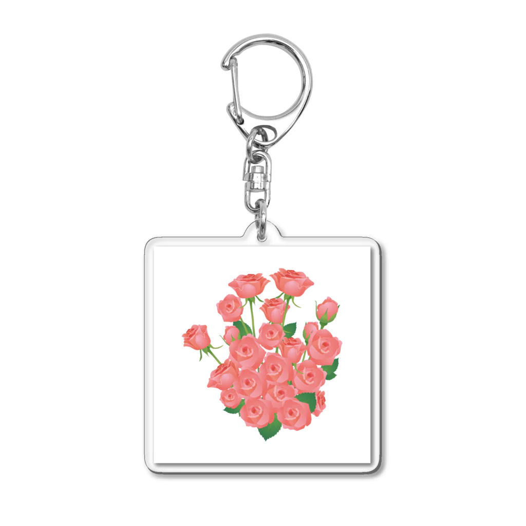 みさとの薔薇の花束 Acrylic Key Chain