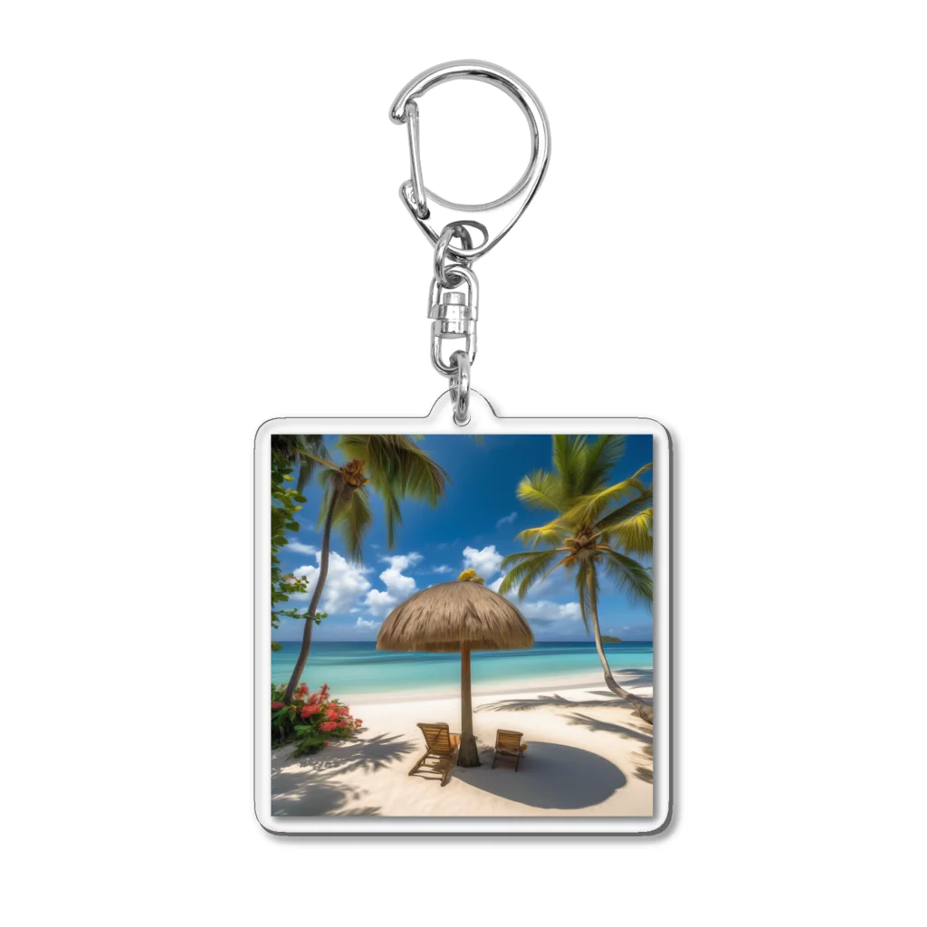 日本の風景 COOL JAPANの日本の風景:癒しの時間、Japanese scenery: Time of rest and relaxation Acrylic Key Chain