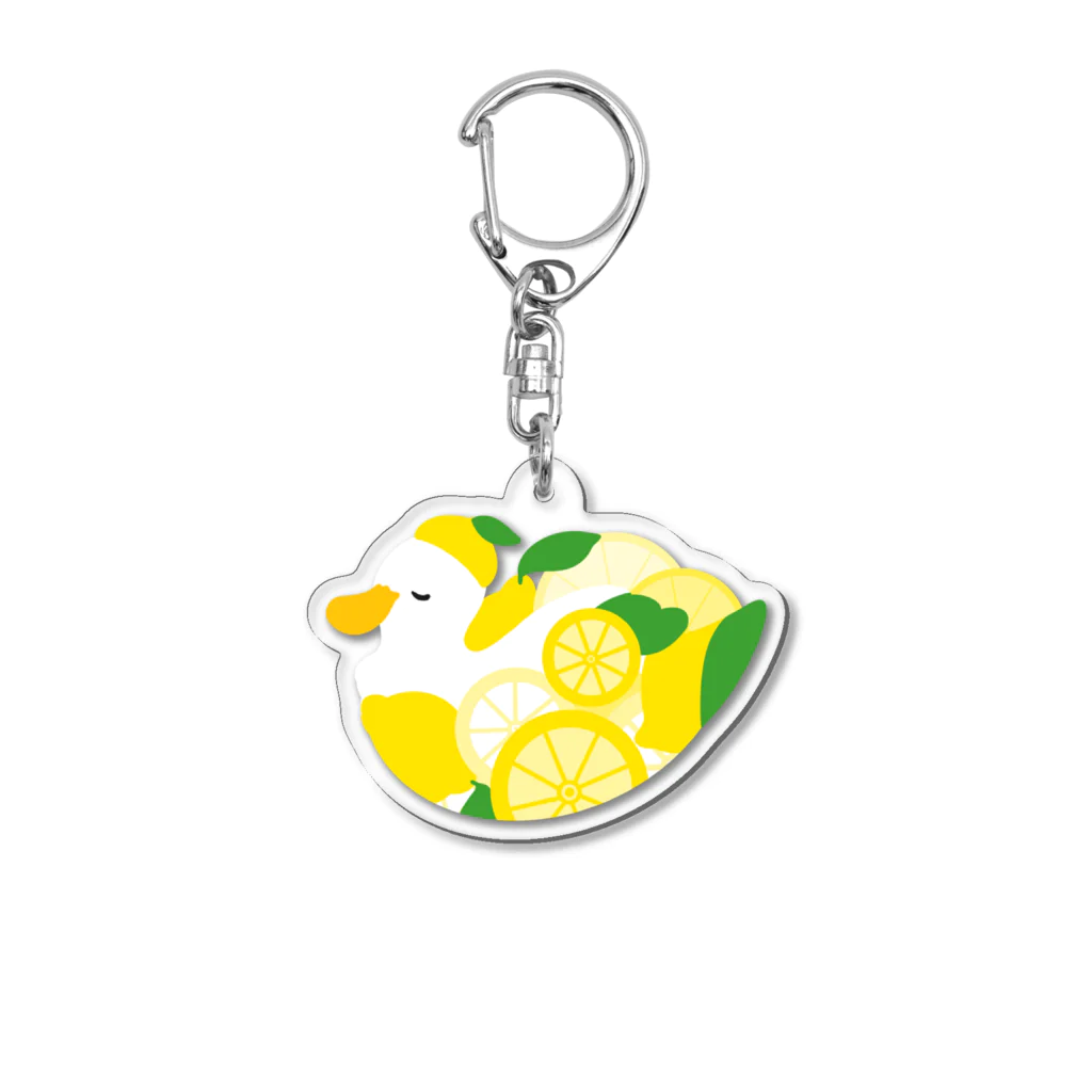 アヒルひゃくへんげのレモンなアヒル🍋 アクキー Acrylic Key Chain