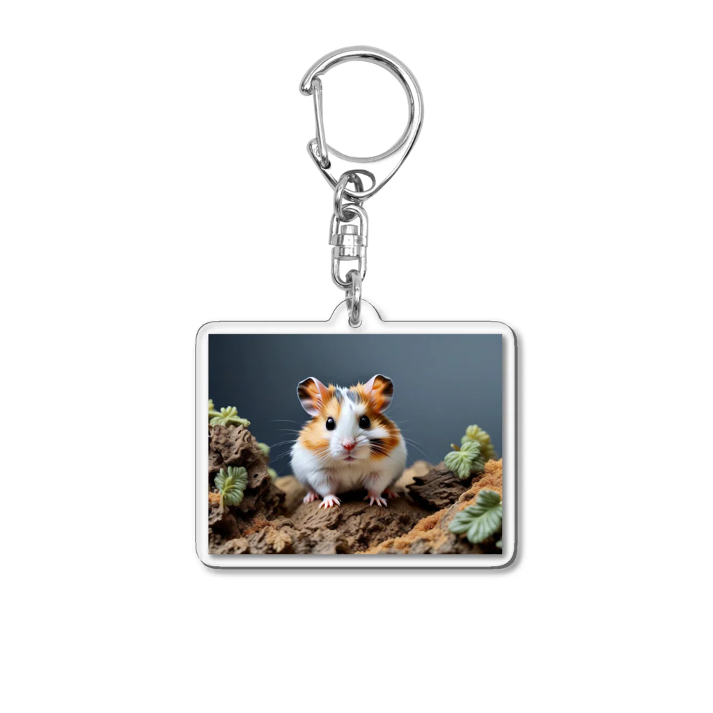 ジャパネットケフィアのふわもふロボロフスキーハムスター(小物) Acrylic Key Chain