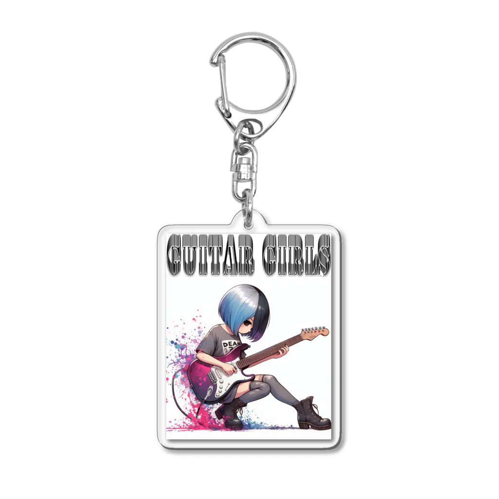 PALA's SHOP　cool、シュール、古風、和風、のGUITAR GIRLS 11 Acrylic Key Chain