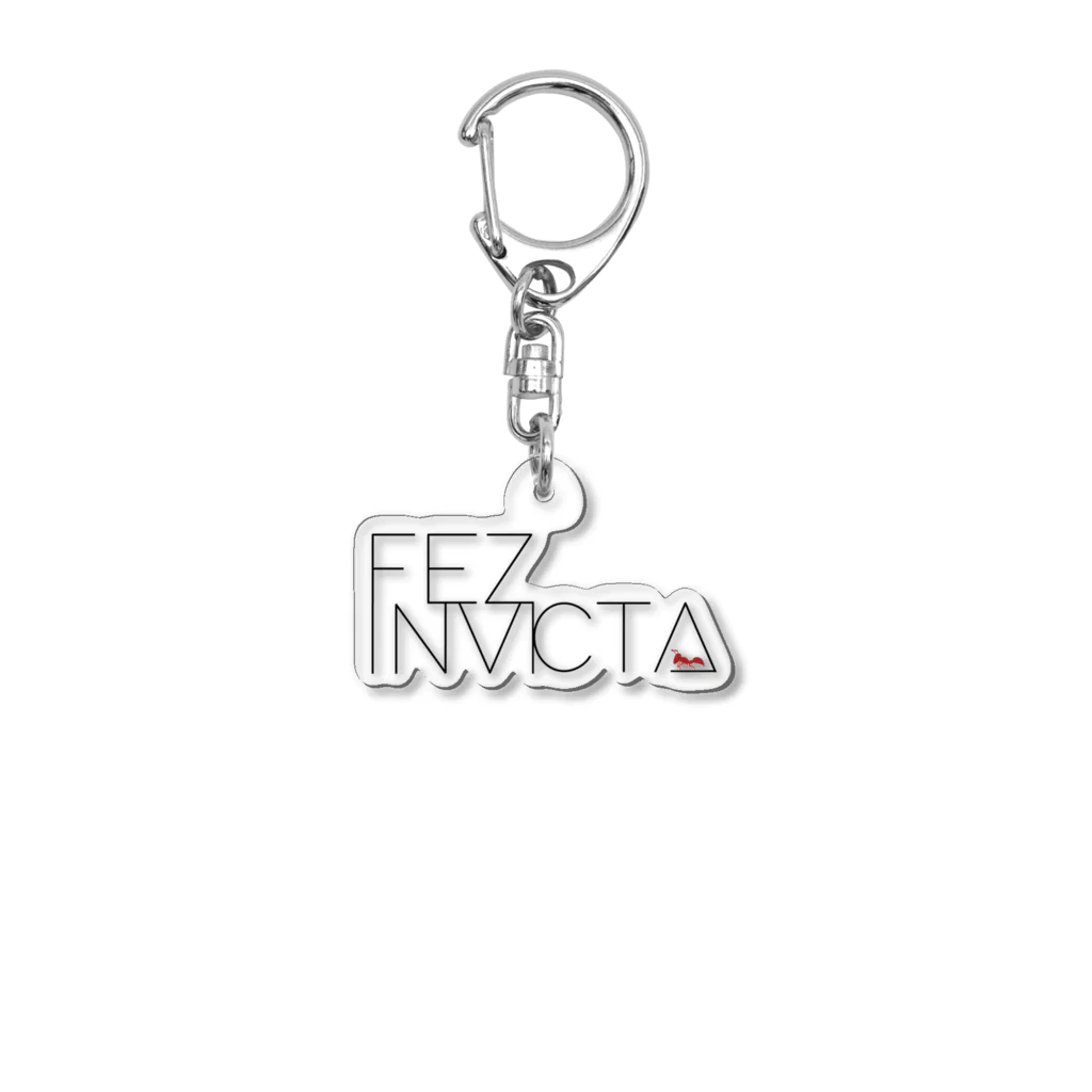 FEZ INVICTAのFEZ INVICTA logo bk アクリルキーホルダー