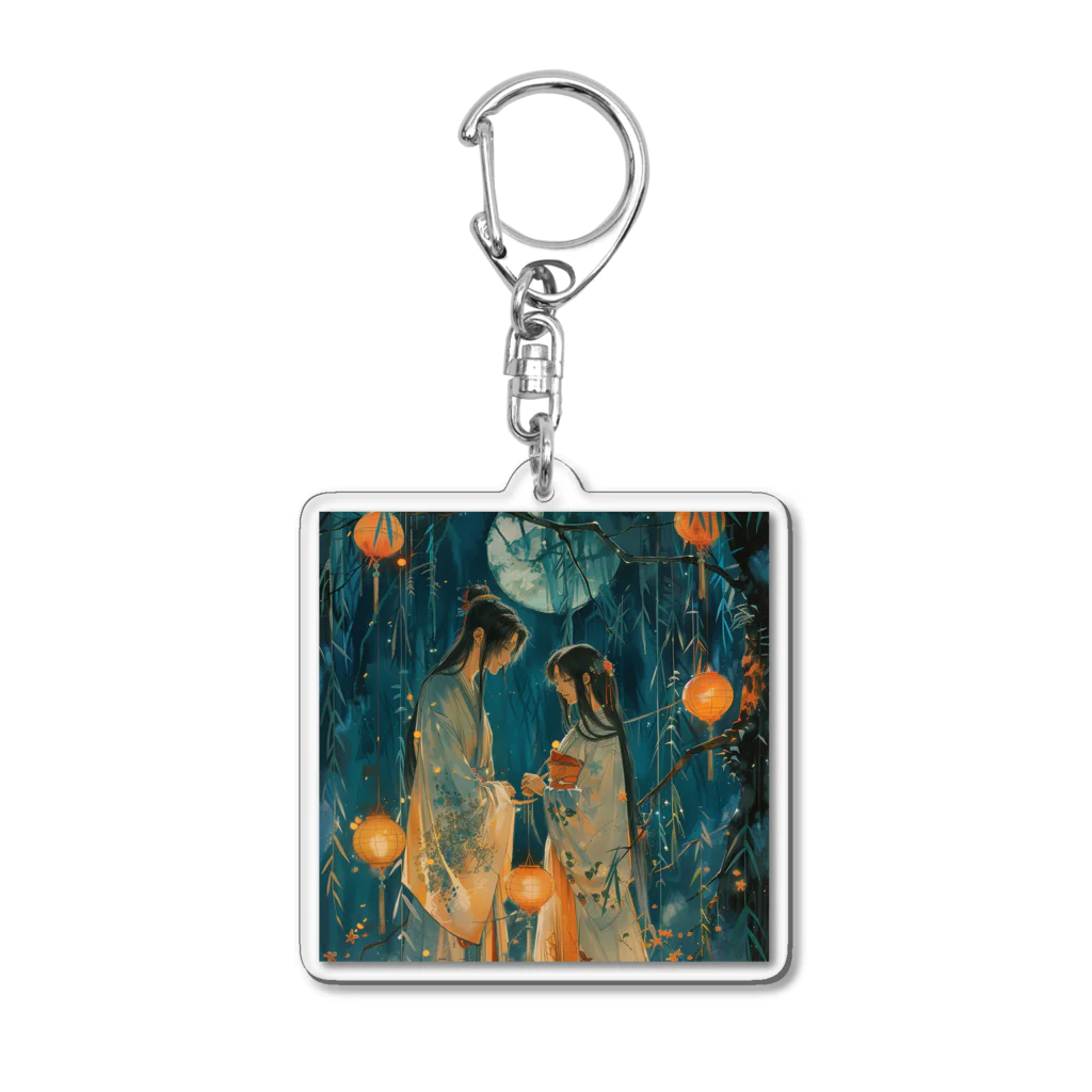 AQUAMETAVERSEの織姫と彦星・七夕祭り　Tomoe bb 2712 Acrylic Key Chain