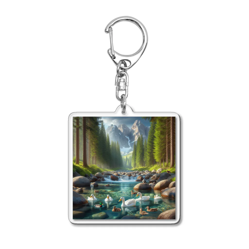 日曜大工の暑中お見舞い？ Acrylic Key Chain