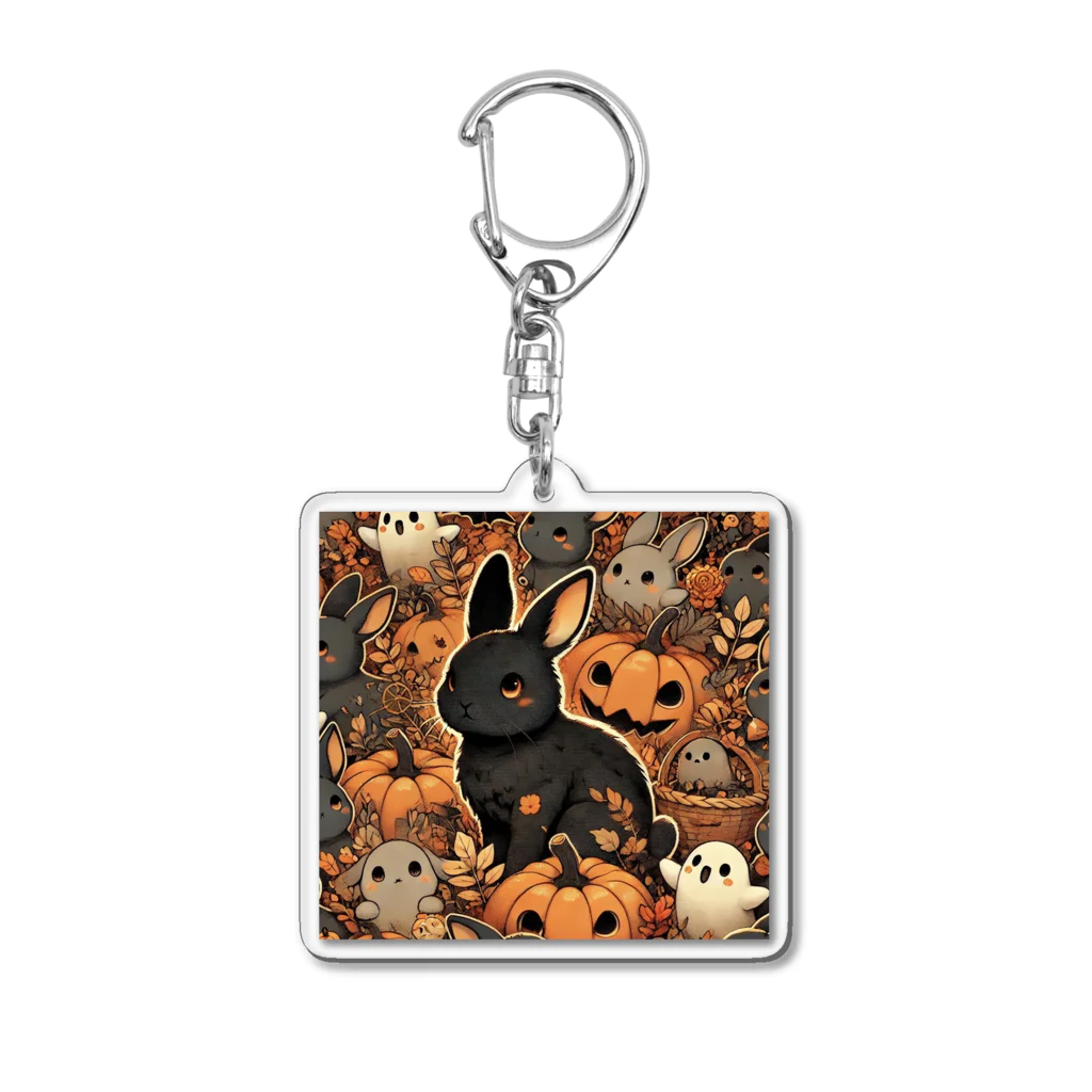 うさぎの足跡の待ちきれない うさぴ Acrylic Key Chain