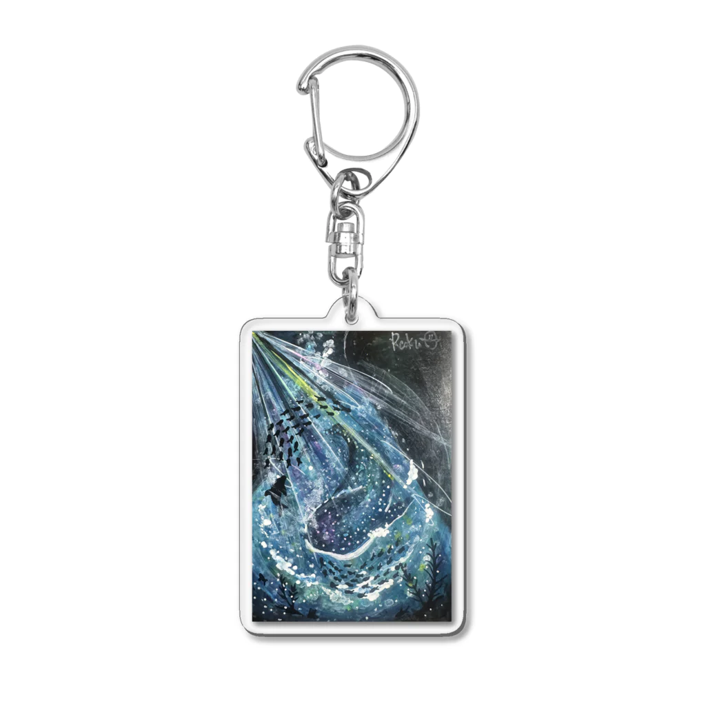 らくおのアクリルキーホルダーshop( ᐛ )のジンベイザメ-平和- Acrylic Key Chain