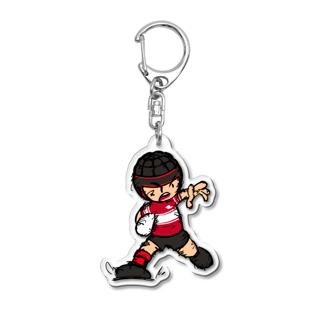 ［ラグビー専門］ラグビティーショップ［eM-Rug］のAC_KJK Acrylic Key Chain