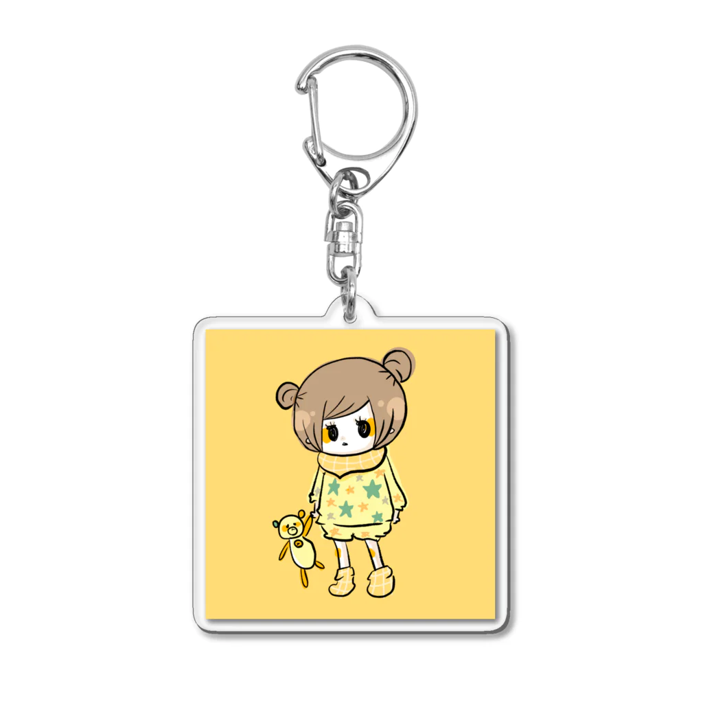 さおぴのおんなのこ Acrylic Key Chain