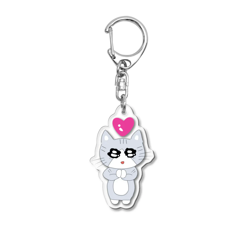 ねこねこねこ！のおねだりまるちゃん Acrylic Key Chain