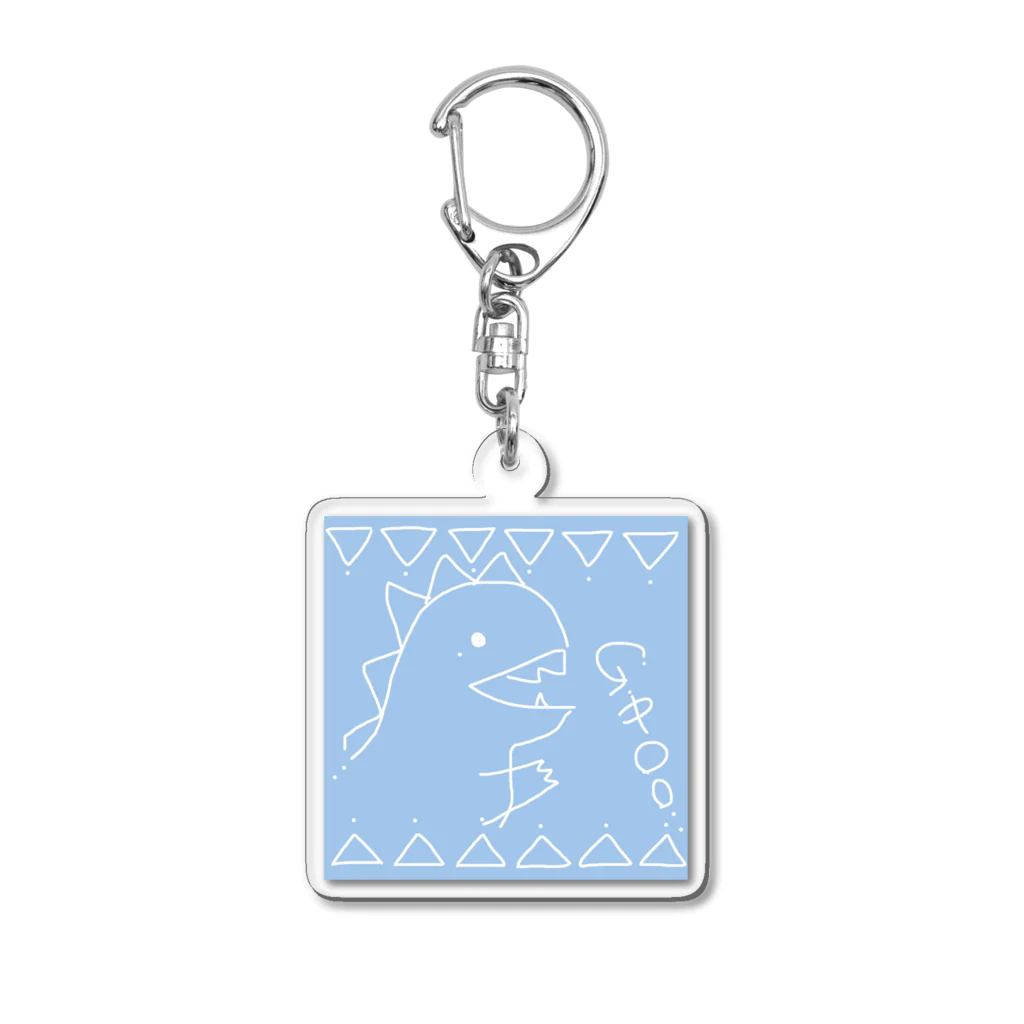 たやまあすか@シンガーソングライターのKAIJUU（ブルー） Acrylic Key Chain