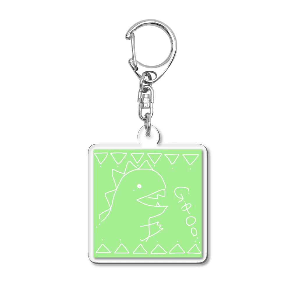 たやまあすか@シンガーソングライターのKAIJUU（グリーン） Acrylic Key Chain