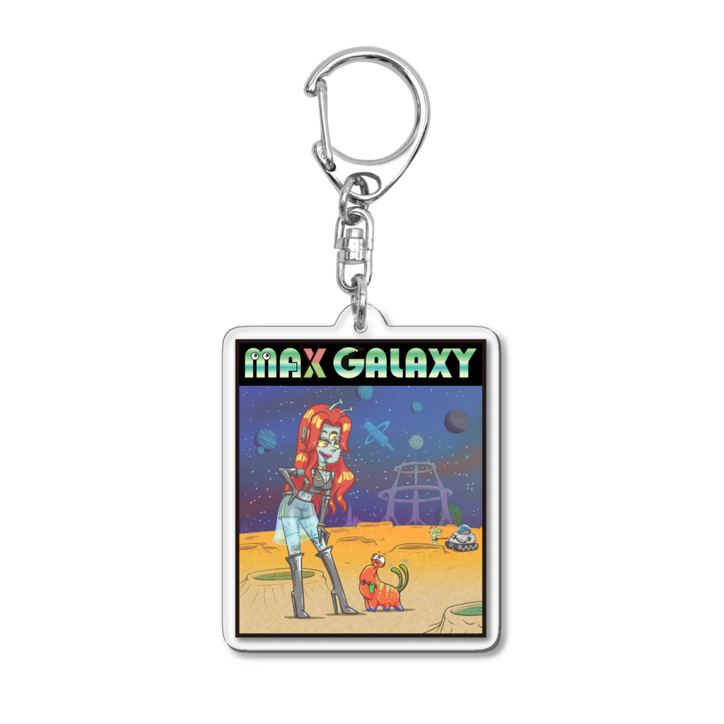 nidan-illustrationのMAX GALAXY アクリルキーホルダー