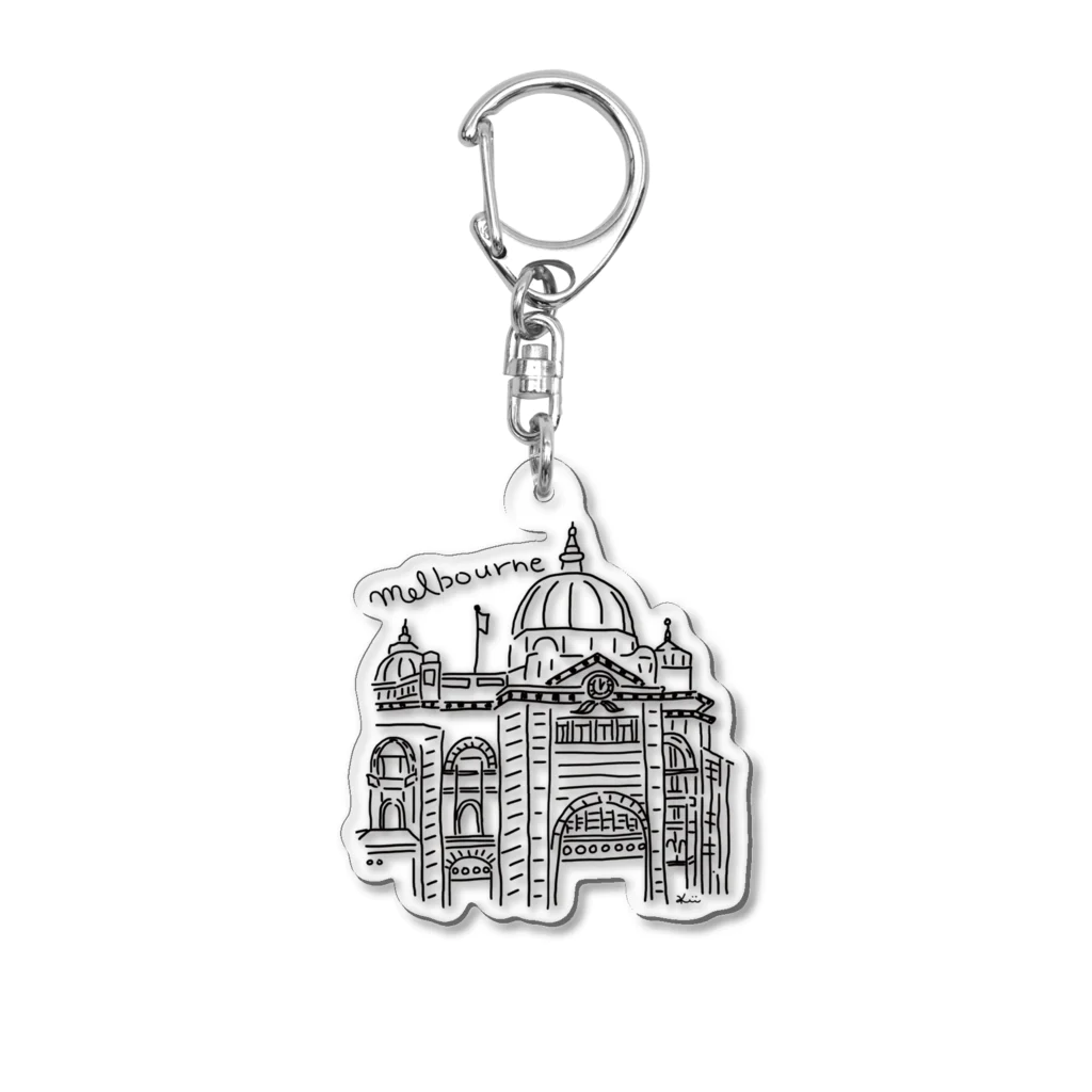 きいくみこのメルボルン Acrylic Key Chain