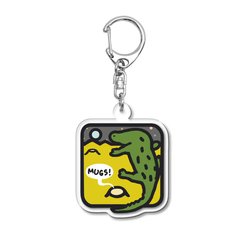 mugsの月面のアリゲーター Acrylic Key Chain