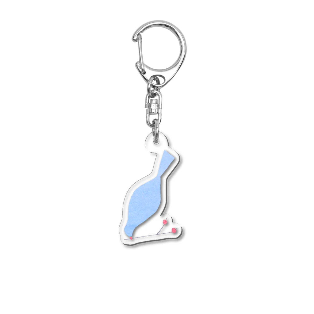 _mitoのblue bird Acrylic Key Chain