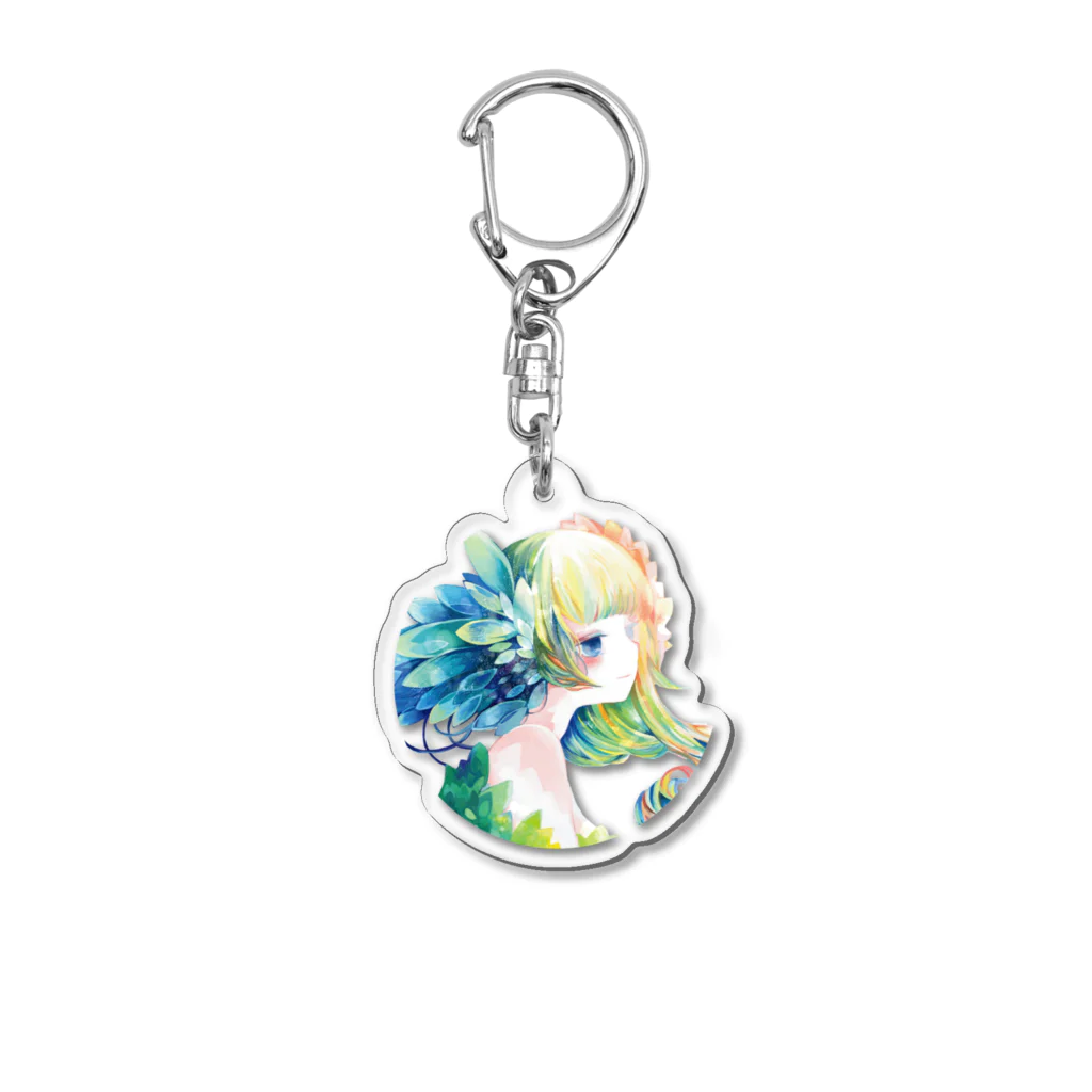 のもりの隙間の陽だまり Acrylic Key Chain