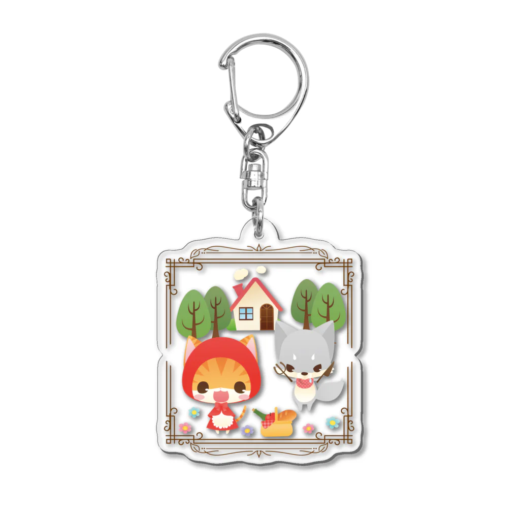 aska/ねこのかんづめのねこかん赤ずきん２ Acrylic Key Chain