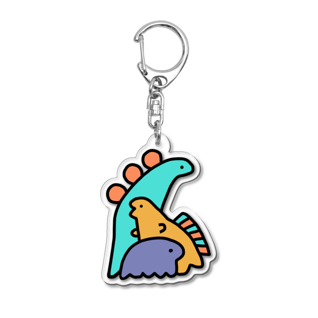 oppohonpoのダイナソーズ Acrylic Key Chain