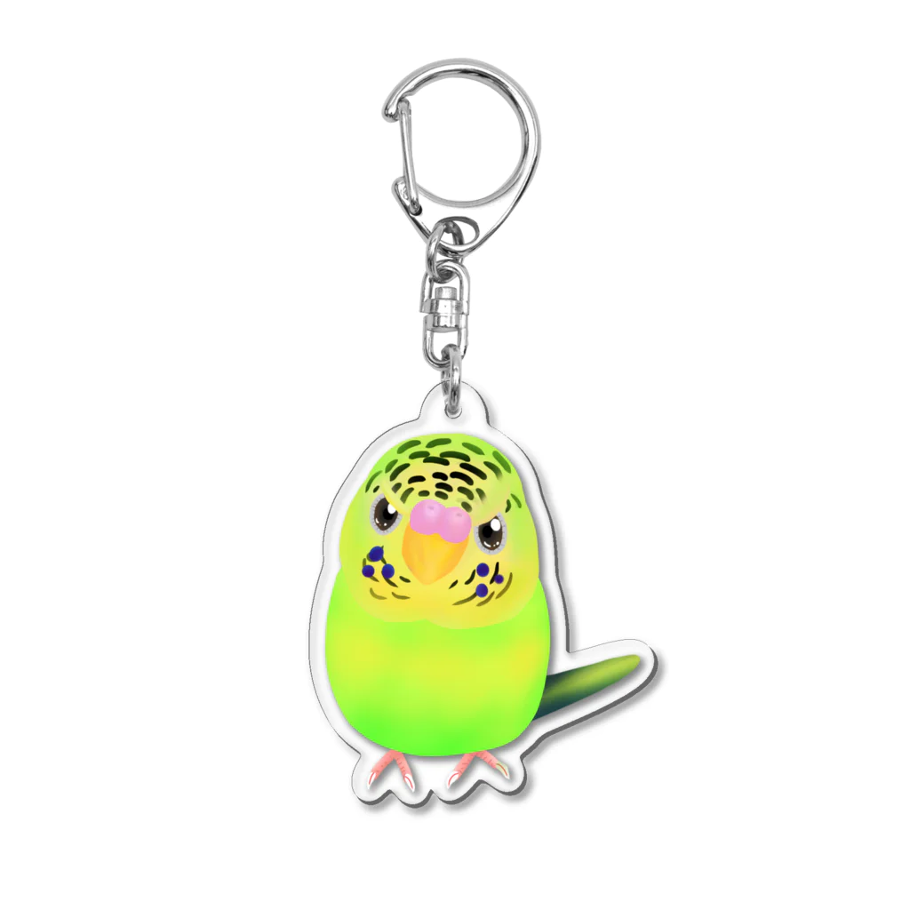 Lily bird（リリーバード）のうるうる黄緑ジャンボ① Acrylic Key Chain