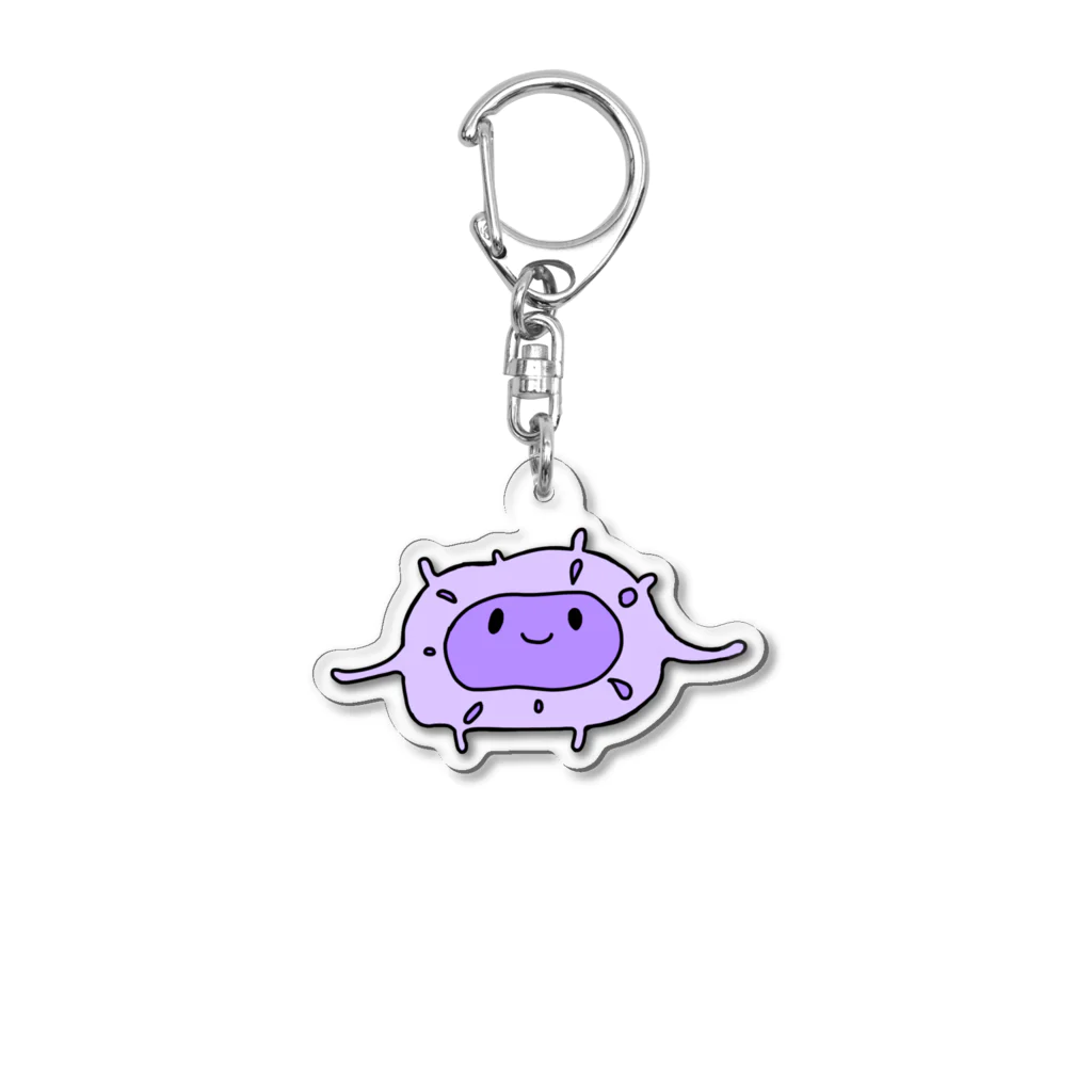 raraのゆるかわTシャツ屋さんのマクロファージ Acrylic Key Chain