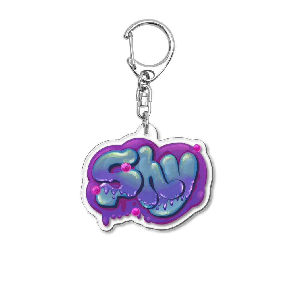 スロータイプ書店 Slowtype Booksのshy シャイ 119 Acrylic Key Chain