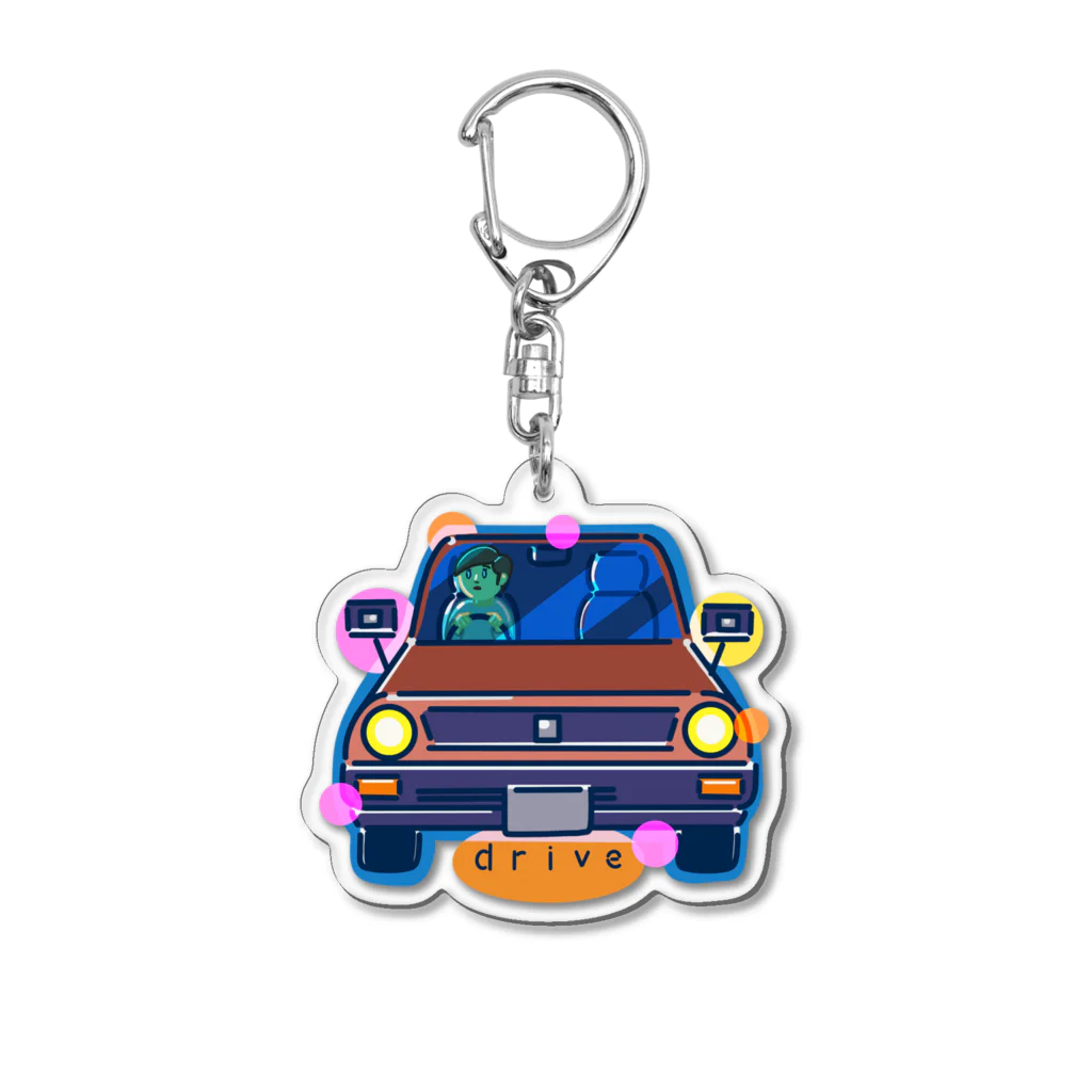 スロータイプ書店 Slowtype Booksのdrive ドライブ 124 Acrylic Key Chain