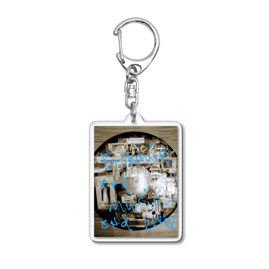 B-MOVIEのand music Acrylic Key Chain