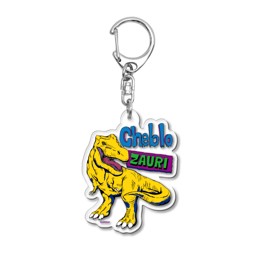 CHEBLOのZAURI △Yellow▼ Acrylic Key Chain