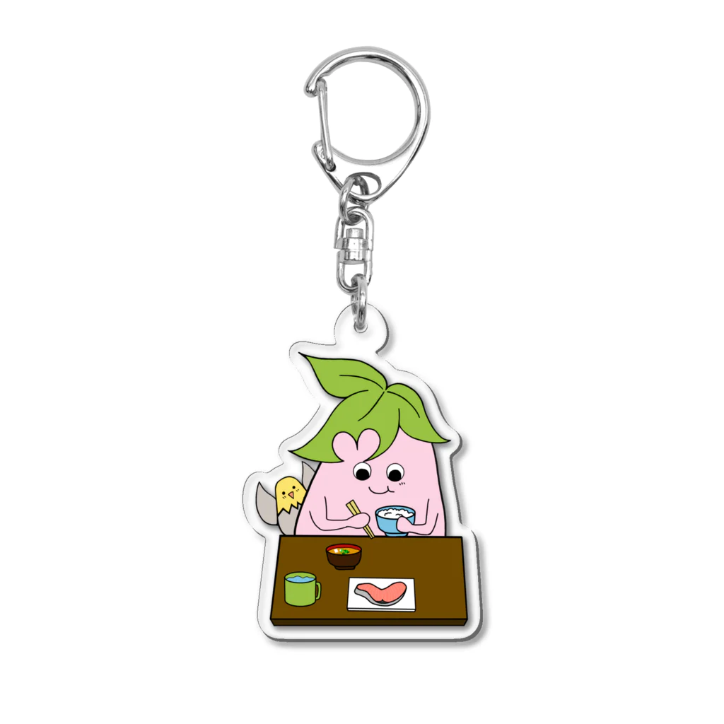 こもびーとよっしーのお店のモグモグこもびー Acrylic Key Chain