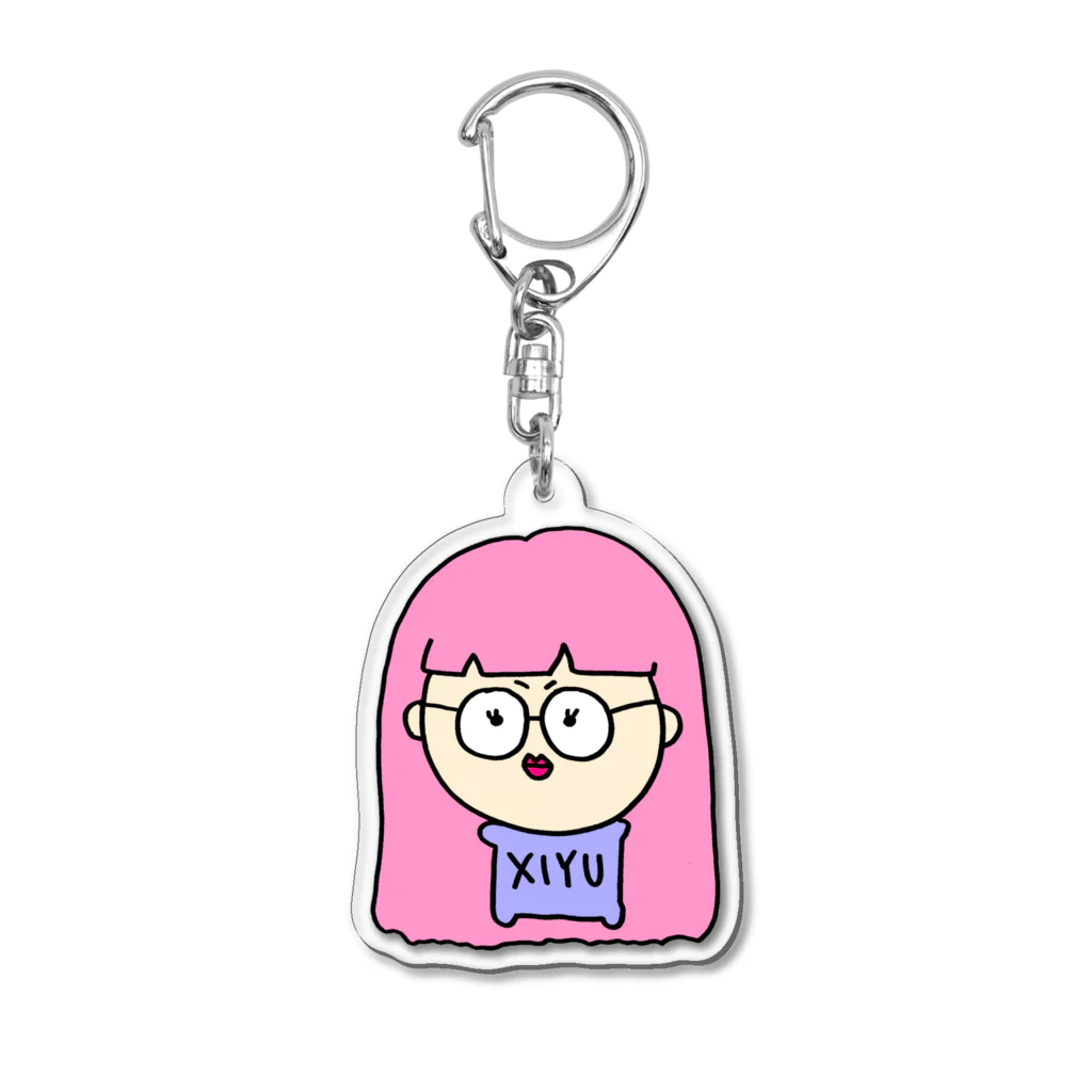 XIYU SHOPのしゆりん(ぴんく) Acrylic Key Chain