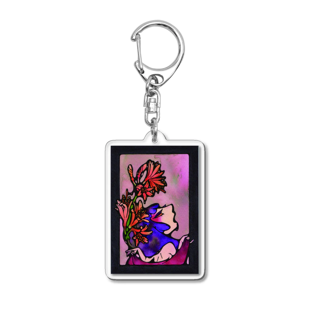 room-roomのキツネノカミソリ Acrylic Key Chain